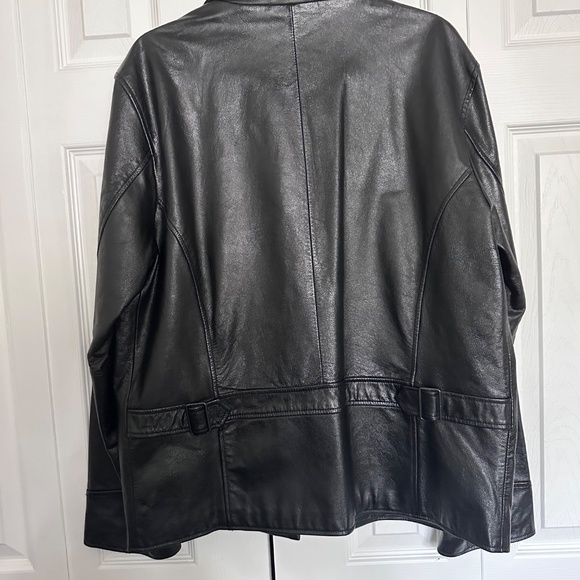 Men's Structure leather jacket - Picture 2 of 7